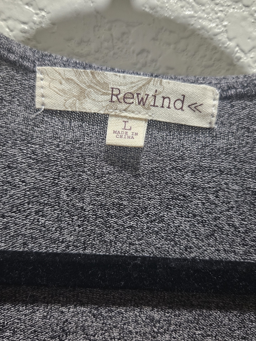 Rewind Women's Charcoal Gray Long-Sleeve Jumpsuit NWOT - Picture 2 of 7